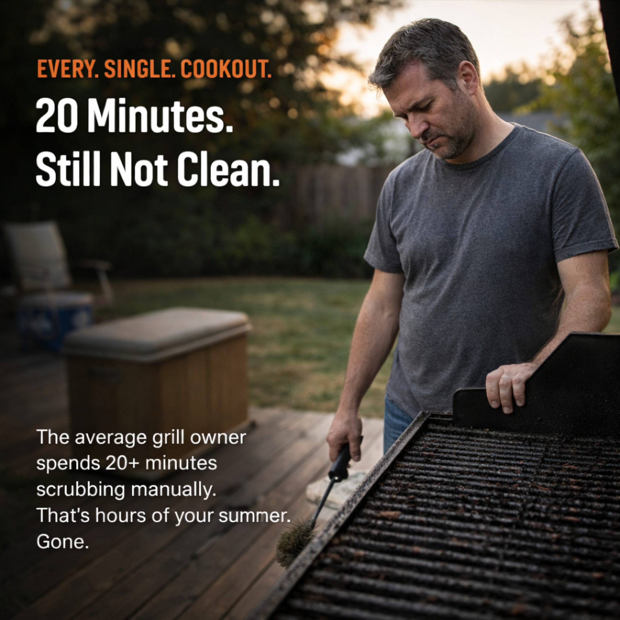 SCORCH Electric Grill Brush — Cordless, Rechargeable, Wire-Free